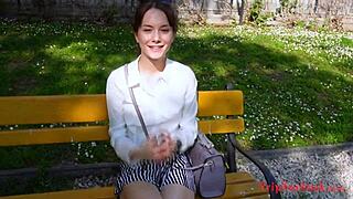 naughty 18 yo cat gets creampied in amwf pov