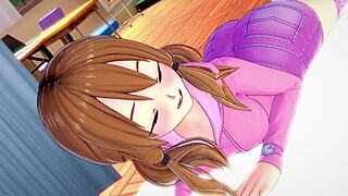 Uncensored 3D Anime Stepsister Escapes To Infirmary For Temperature Check