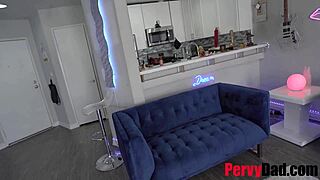 Lilly Hall Silences Step Daddy with Wild Action