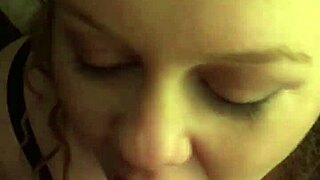 Slut Sucks Cock And Gets Cum On Face!