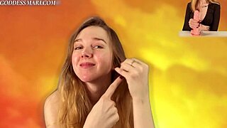 Sensual Goddess Commands Two Cum Shots in Hot Jerk Off Instructions