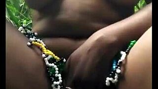 African Model's Intense Outdoor Pussy Fuck