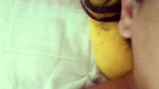 Amateur has multiple orgasms masturbating her hairy pussy