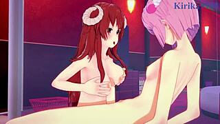 Shamiko And Momo Intense Futanari Sex In Hentai