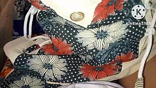 Indian bhabhi gets wet pussy pressed hard at night.