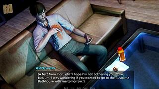 Exploring Academy 205 in anime hentai game world