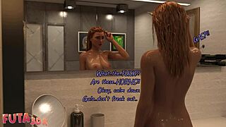 Futa3DX Blonde Babe GROWS A COCK and FUCKS Friends HARD