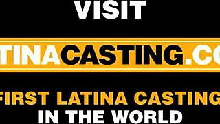 Latina Casting - 18yo Tight Slut Deepthroats Big Producer Cock Close Up