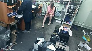 Slutty Blonde Boldly Masturbates Her Pussy Publicly Next To Stranger