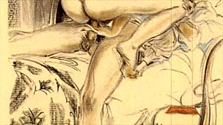 look at these vintage drawings