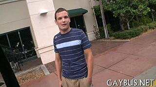 Gay guy teases with huge 10-pounder in porn