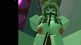 rosex demon rides monster roughly in sexy scene