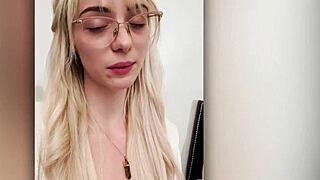 Cecelia Taylor blows Mazee the Goat intensely