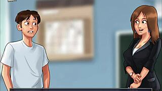 summertime saga 125 features erotic anime hentai scenes with detailed cartoon sex.