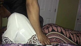 Ebony girl gets face fucked and facial in ghetto!