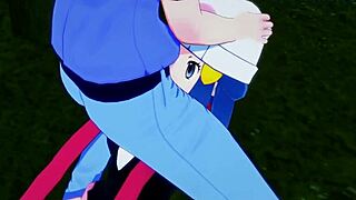 dawn and gloria have intense sex in pokemon hentai
