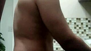 Macho Guy Washing Dishes Bent Over In Fetish Pose