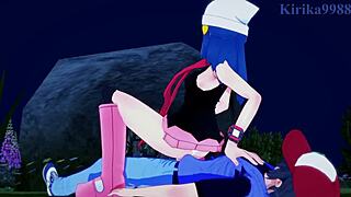 dawn and gloria have intense sex in pokemon hentai