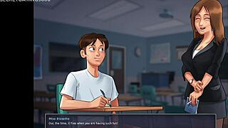 Busty teacher banged hard in classroom