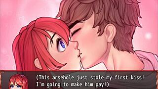 3D animated porn game with a sexy teen farm girl