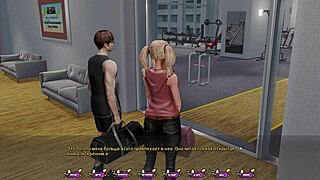 Beautiful bondage and BDSM action in a porn video game