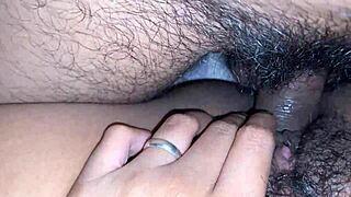 rica morena spreads her legs wide for my big cock