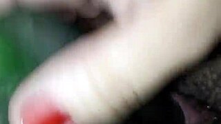 Claudia uses her cucumber for pleasure