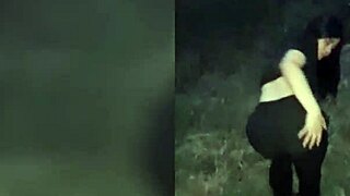 Curvy latina gives blowjobs to friends during walk in usa