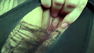 Chubby girl's wet play in taxicab: a naughty solo adventure