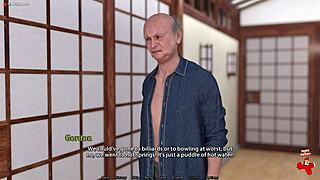 wild public onsen threesome with strangers