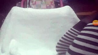 Is linda squirting in lingerie during masturbation orgasm?