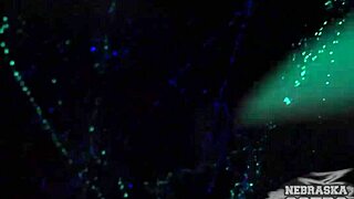 areana fox in glowstick experiment behind the scenes.