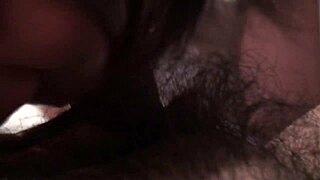 horny asian girlfriend gives sloppy blowjob in homemade close-up. her japanese skills leave me dripping with cum!