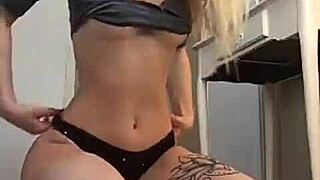 beautiful teen explores webcam solo in cute outfit