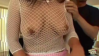 chubby brunette naturally excels in blowjobs and anal threesomes with riding and doggystyle