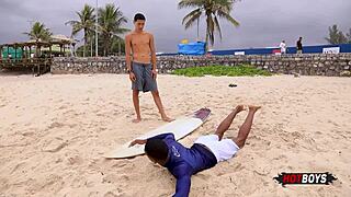 POV encounter with the zona sul surfer