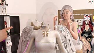 Beautiful 18-year-old cosplay teen in action