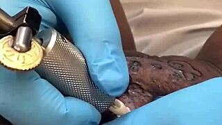 Tattoo Appointment With Cute Ebony Teen