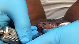 Tattoo Appointment With Cute Ebony Teen