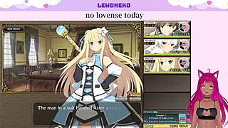 Vtuber lewdneko enjoys evenicle game!