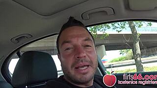 Kitty blair sucks european cock and swallows cum!