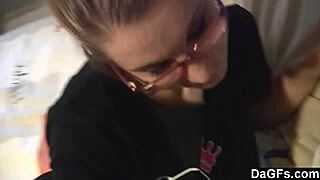 dagfs blonde with big tits gives amazing blowjob, looking so tempting