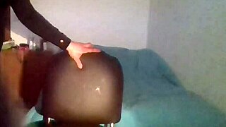 Beautiful transsexual webcam show with a big dick