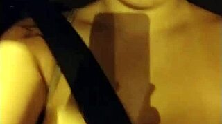 Peruvian Brunette Flashes Big Tits in São Paulo Traffic