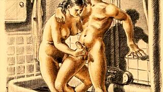 Adult cartoon from the past