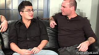 Antonio engages in hardcore gay fucking with sucking and anal action involving big cocks