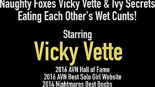 Vicky Vette and her naughty friends in hot lingerie and hardcore action