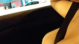 Peruvian Brunette Flashes Big Tits in São Paulo Traffic