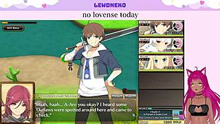 Vtuber lewdneko enjoys evenicle game!