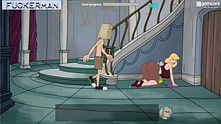 i play fuckerman and cum on ella's tits